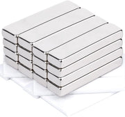 16 pezzi di magneti forti grandi, 40 x 10 x 5 mm magneti neodimio forti extra magneti forti piani magneti forti adesivi magneti forti per tavolo magnetico magneti per frigorifero magneti rettangolari per frigorifero
