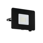Faretto Esterno Moderno Faedo 3 Alluminio Nero Vetro Led