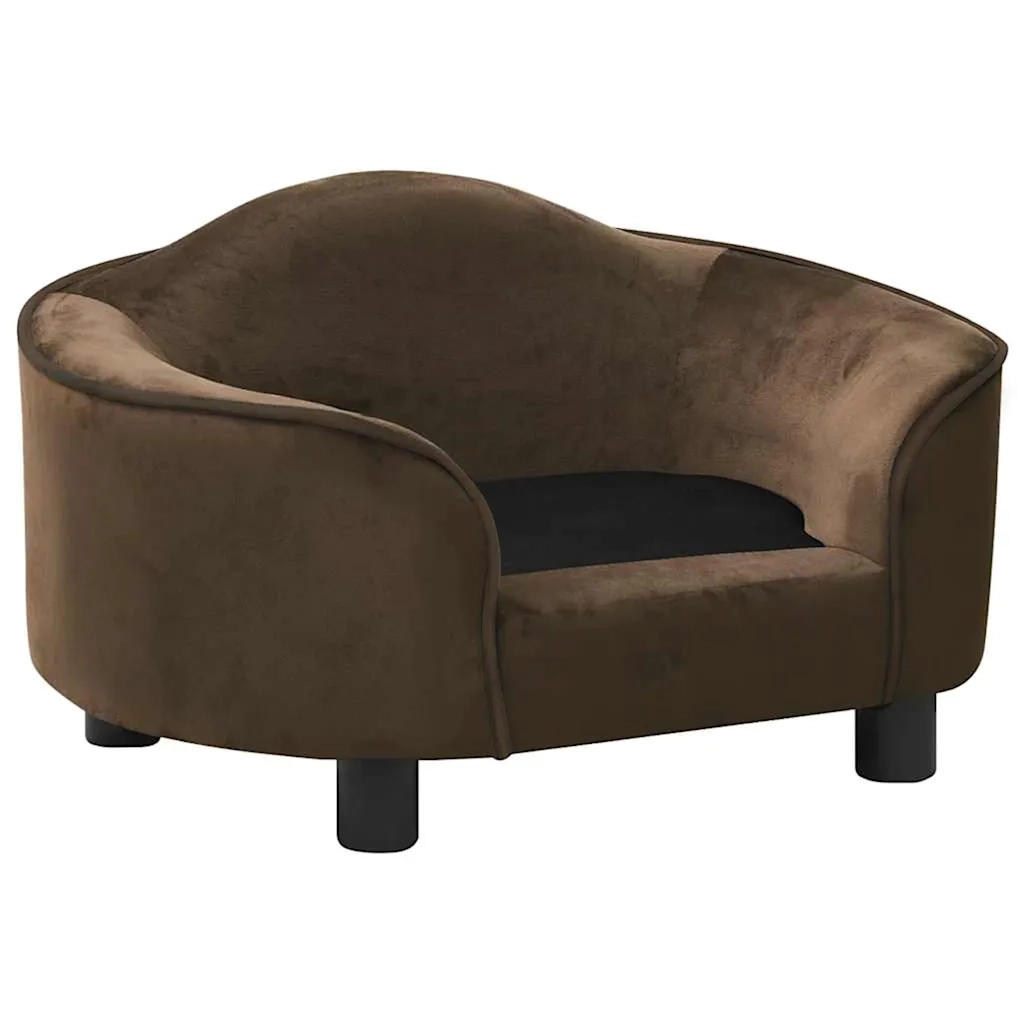 Divano per Cani Marrone 67x47x36 cm in Peluche 171085