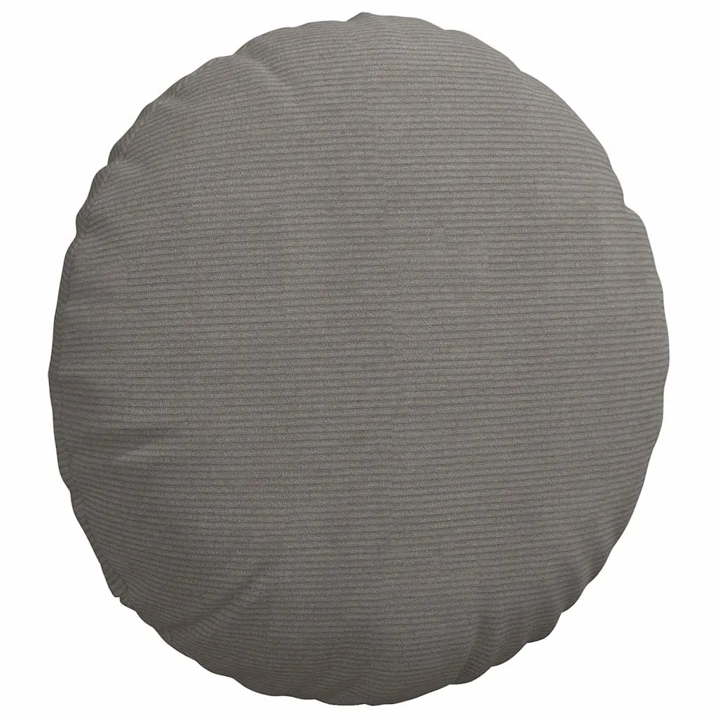 Cuscini per Seduta 2 pcs Grigio chiaro Ø 80 cm Tessuto in Cords
