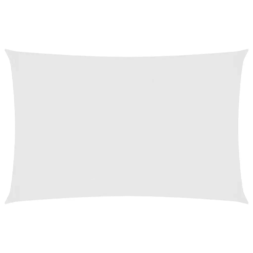 Parasole a Vela Oxford Rettangolare 6x8 m Bianco 135278