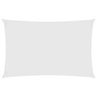 Parasole a Vela Oxford Rettangolare 6x8 m Bianco 135278