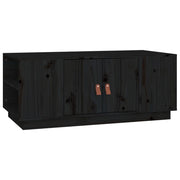 Tavolino da salotto | Tavolino da caff¨¨ | Tavolino da Soggiorno Nero 100x50x41 cm in Legno Massello di Pino
