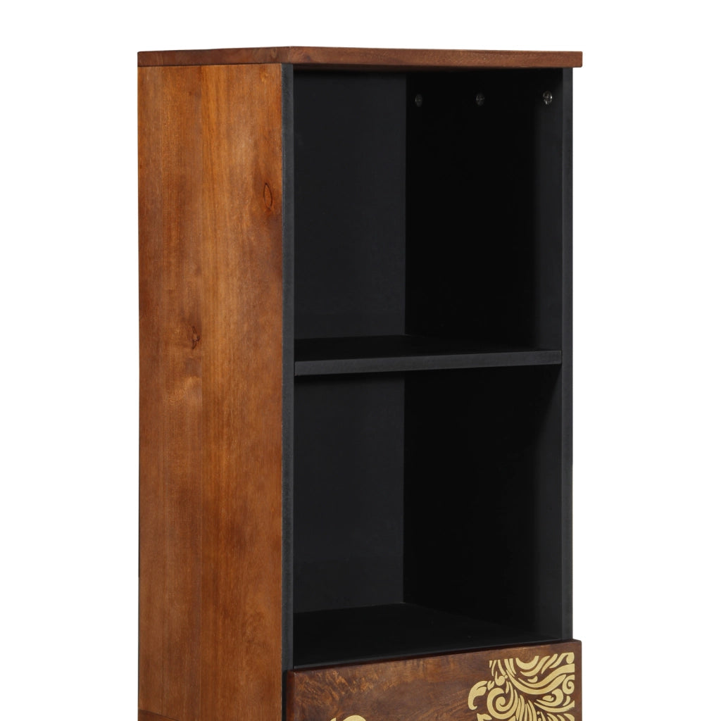 Mobile 38x33x160 cm in Legno Massello di Mango