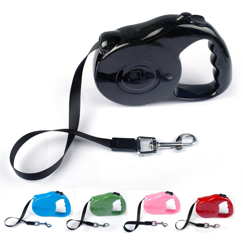 Trade Shop - Guinzaglio Allungabile Estensibile Cane Media Piccola Taglia 5 Metri 25kg -