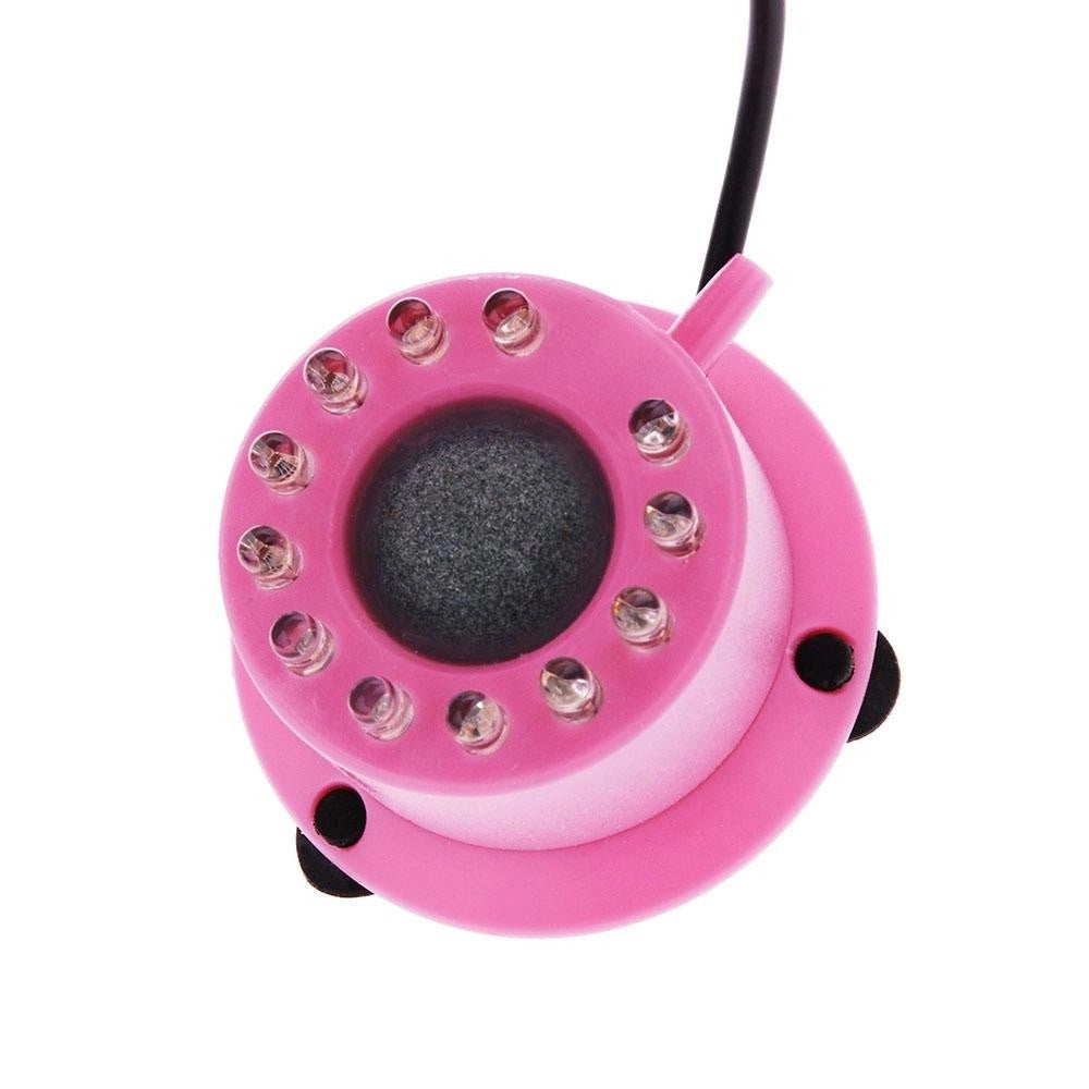 Trade Shop - Luce 12 Led Rgb Acquario Con Bolle Aria Pietra Porosa Pesci Piante Decorazione -