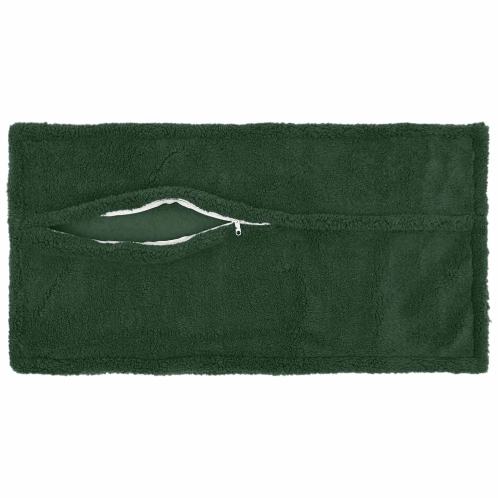 Federa 6 pcs HOUTEN Verde Scuro 40 x 80 cm Bouclé 918368