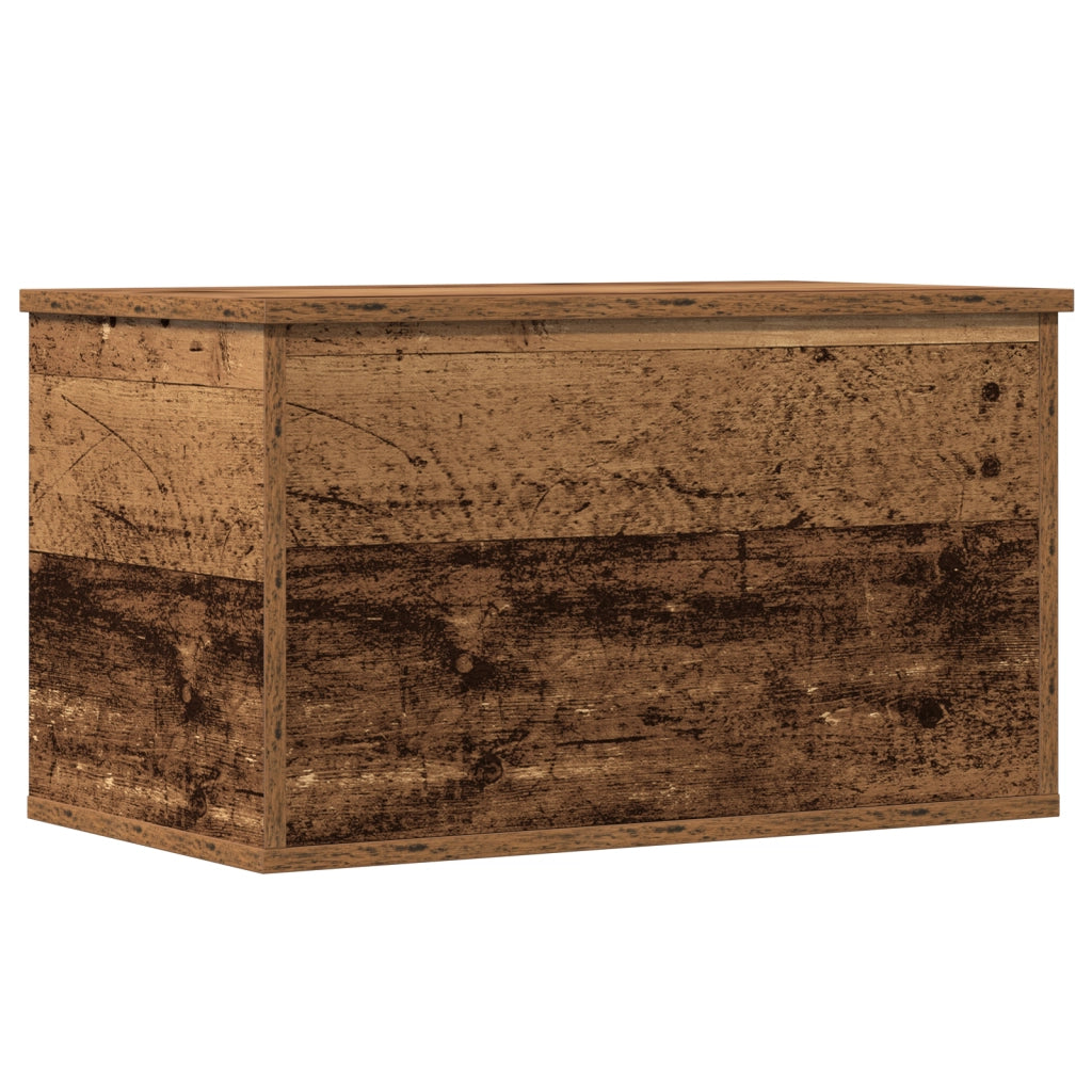 Cassa da Stoccaggio in Legno Vintage 60x35x35 cm in Legno Ingegnerizzato