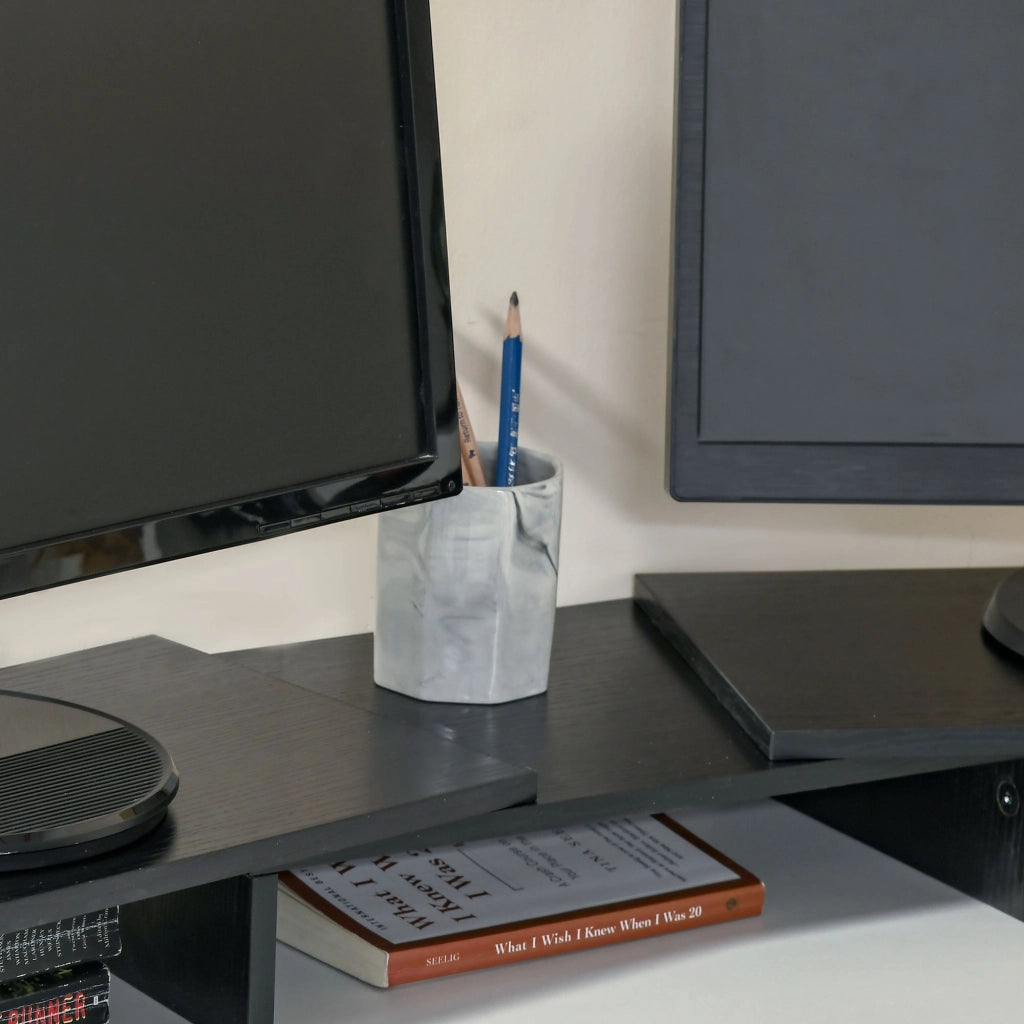 Supporto regolabile per monitor ¨C Zephmum ¨C Nero 80-117x23,5x10 cm