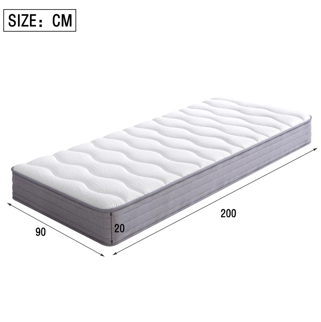 Letto imbottito beige 90 x 200 cm con LED, USB, vano contenitore e testiera