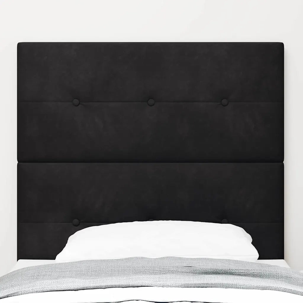 Testiera Nero 80 cm Velluto 3337791