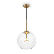 Lampada pendente Modern in Metallo e Vetro Cometa Opaco Oro