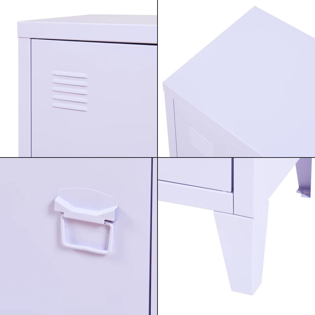 Comodino comodino cassettiera mobile contenitore maniglia porta destra 57 x 40 x 30 cm viola chiaro 03_0011022