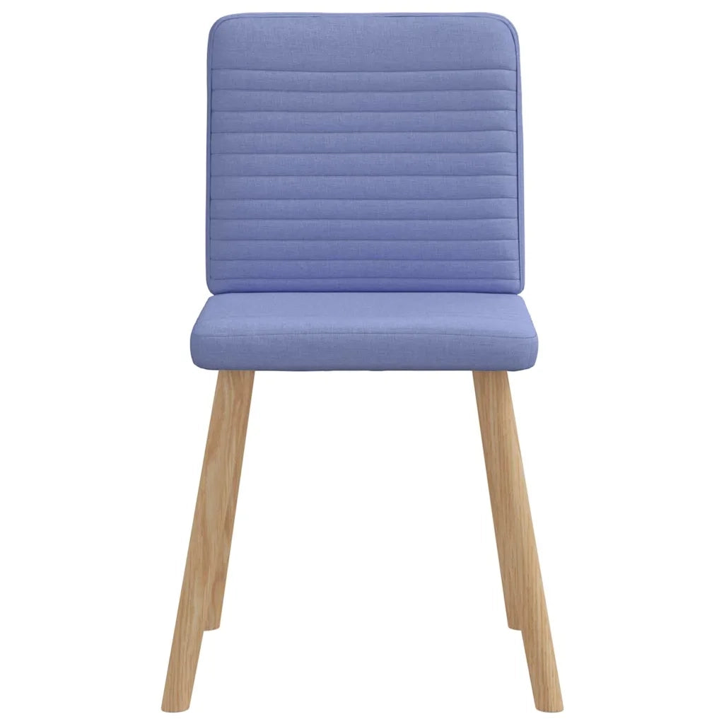 Sedie da Pranzo 4 pz Blu Jeans in Tessuto 3315254