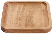 Piatto di Servizio Quadrato in Legno di Acacia - 15x15cm - Costruzione in Legno di Acacia Massello - Piatti di Servizio