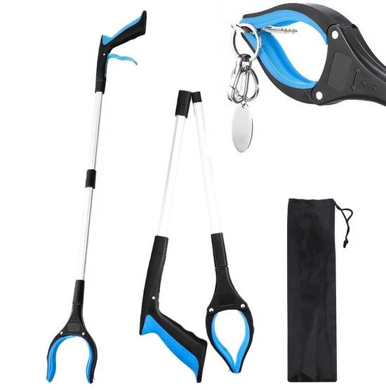 Tang da Grijp 83 cm - Opvougbile - Antiscivolo - Alluminio - Leggero - Progetto Robusto - Inclusa Tasca di Riposo - Tang da Rifiuti