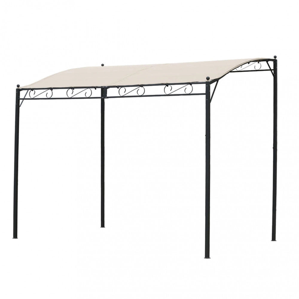 Gazebo Pergola Autoportante 3x4 m in Acciaio Antracite