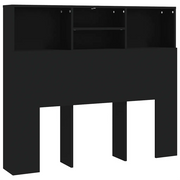 Testiera | Testata con Contenitore Nera 120x19x103,5 cm