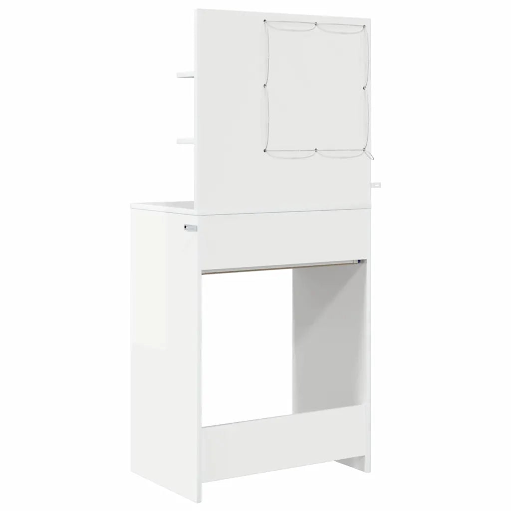 Tavoli da Trucco per Camera da Letto con cassetto Bianco Lucido