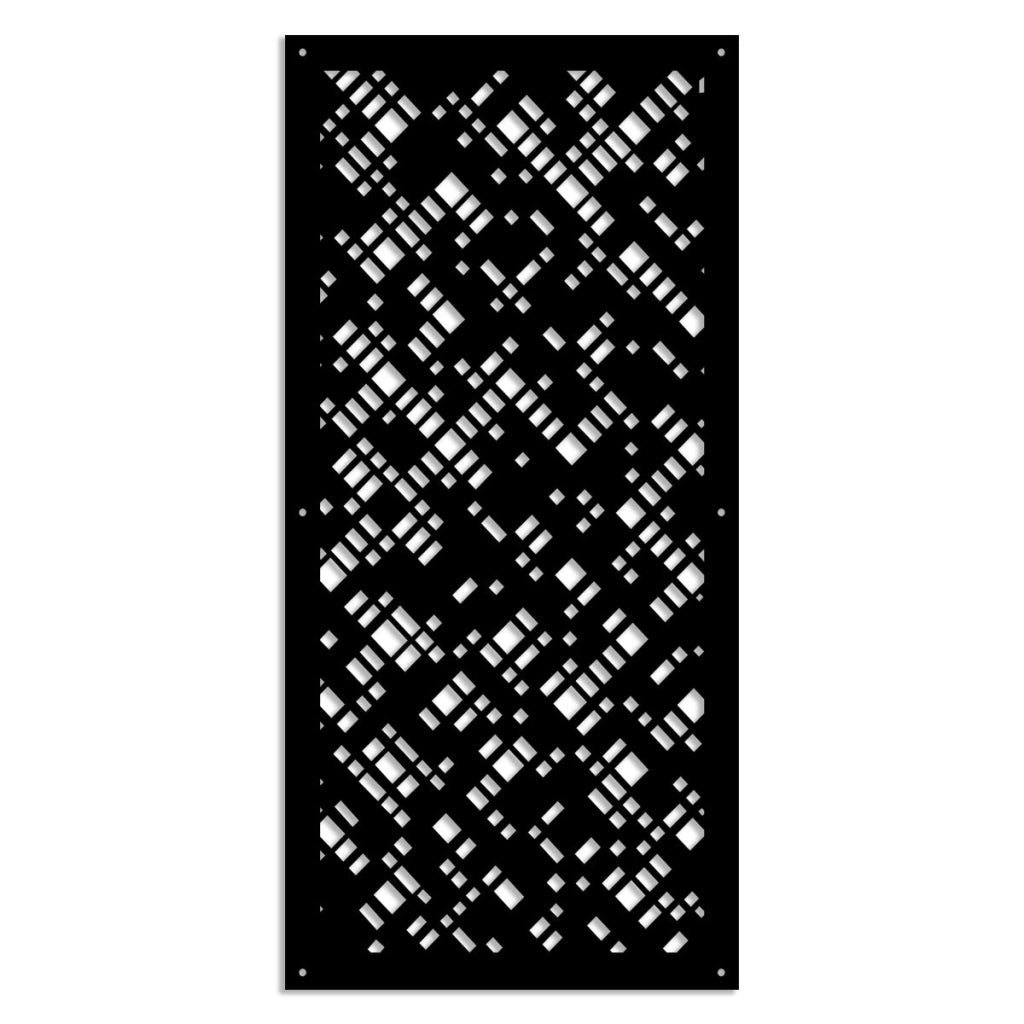 PIXEL - Pannello in PVC traforato - Parasole Colore: nero, Misura: 50x150 cm