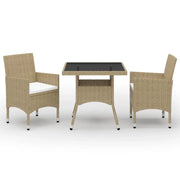Set da pranzo da giardino in vimini e vetro beige 3 pezzi 02_0014748