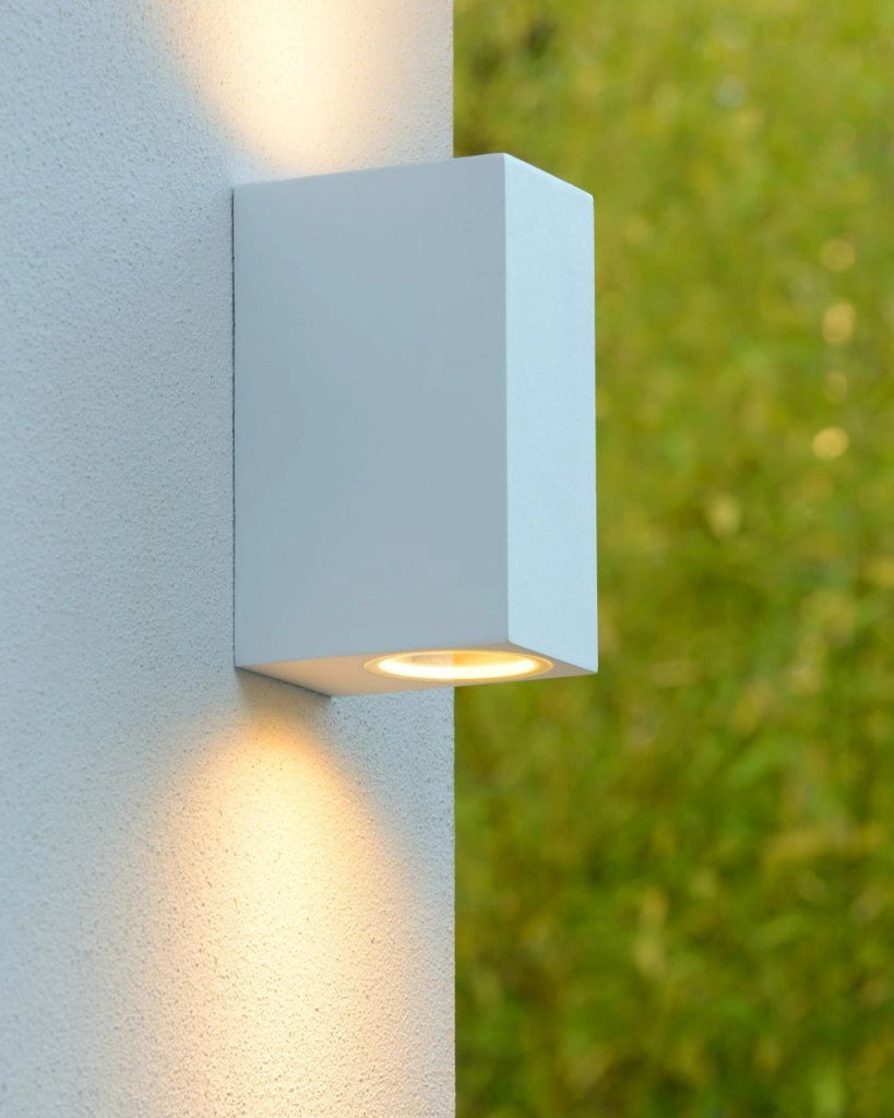 Applique esterna Lucide Zora 2xGU10 5W 3000K IP44 bianca