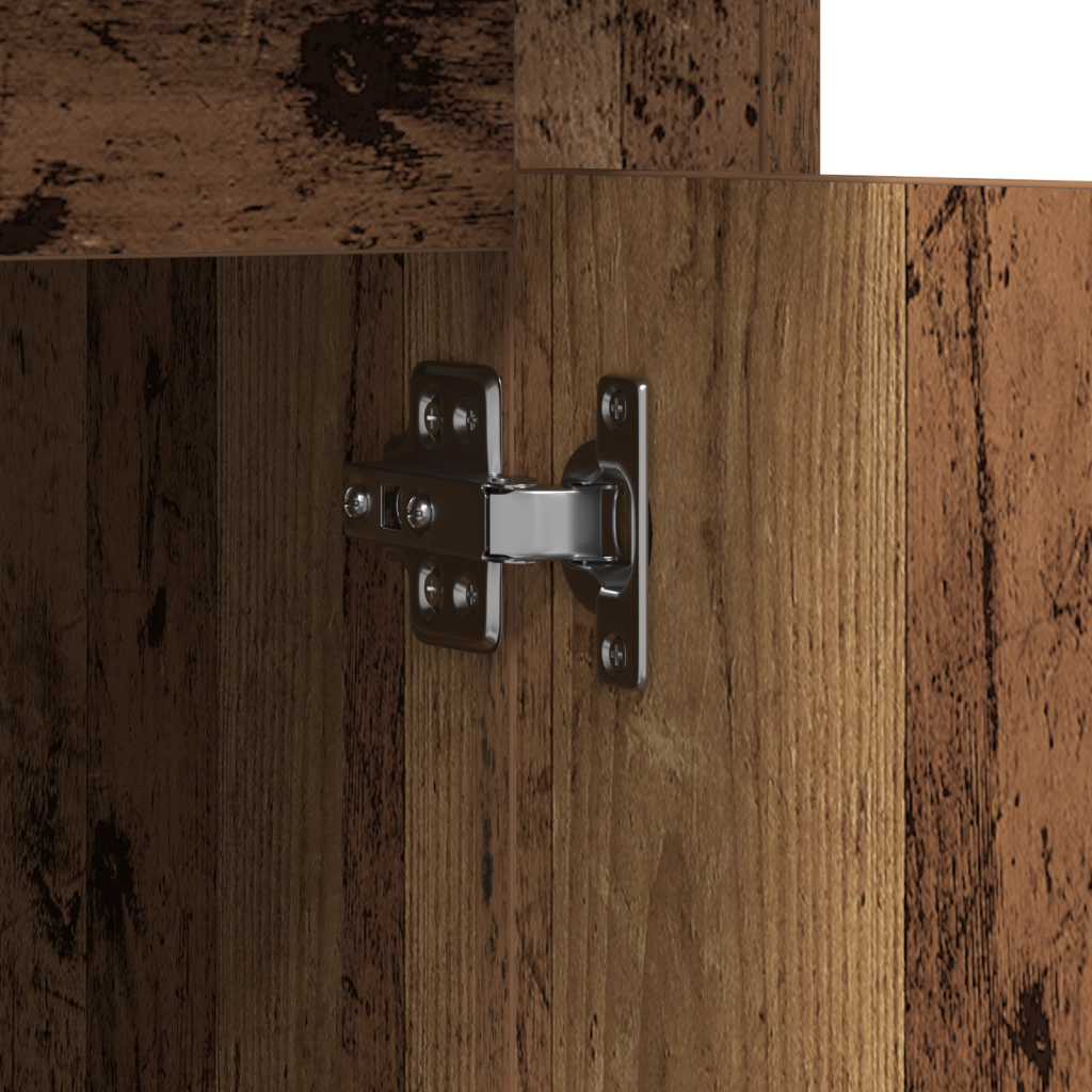 Scrivania  con ripostiglio in legno antico 50x115x75 cm in legno ingegnerizzato