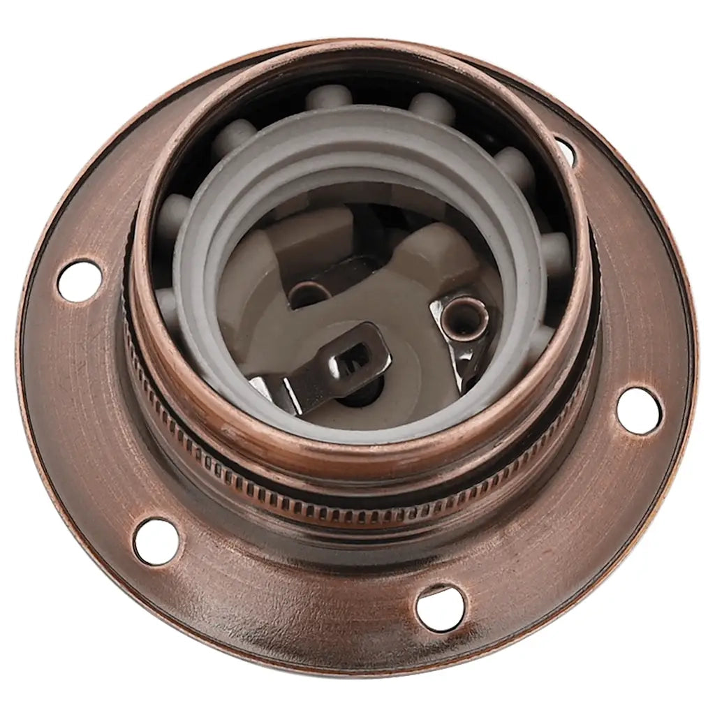 Portalampade 2 pz Rosso Bronzo E27 4106519