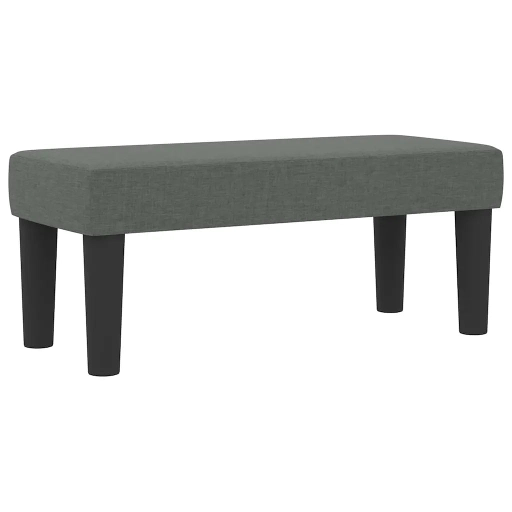 Letto a molle con materasso Grigio scuro 100 x 200 cm Tessuto 3344045
