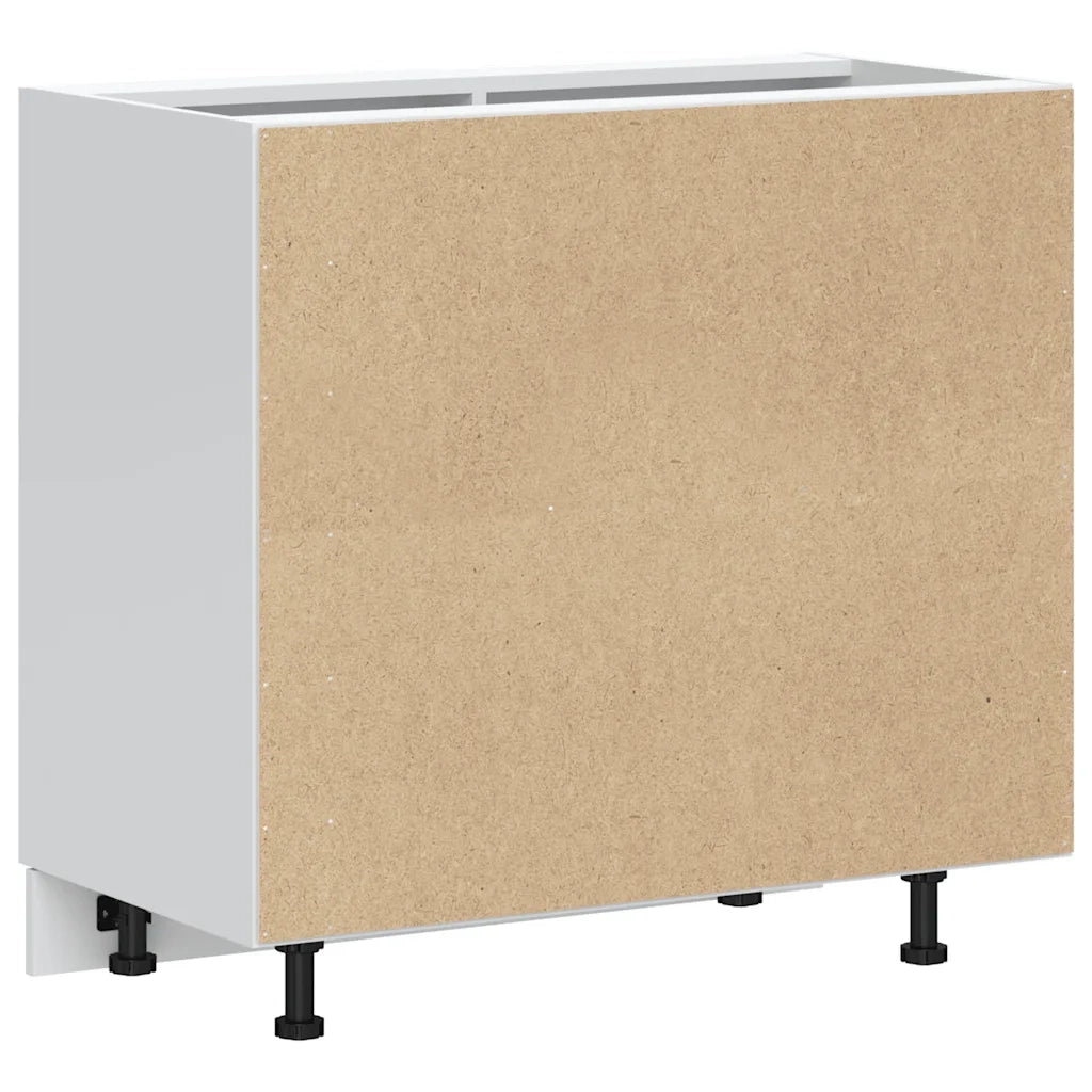 Mobile da cucina pratico Kalmar finitura legno anticato 86 x 46 x 81,5 cm spazio ottimizzato piedini regolabili legno composito finitura legno anticato 02_0050520