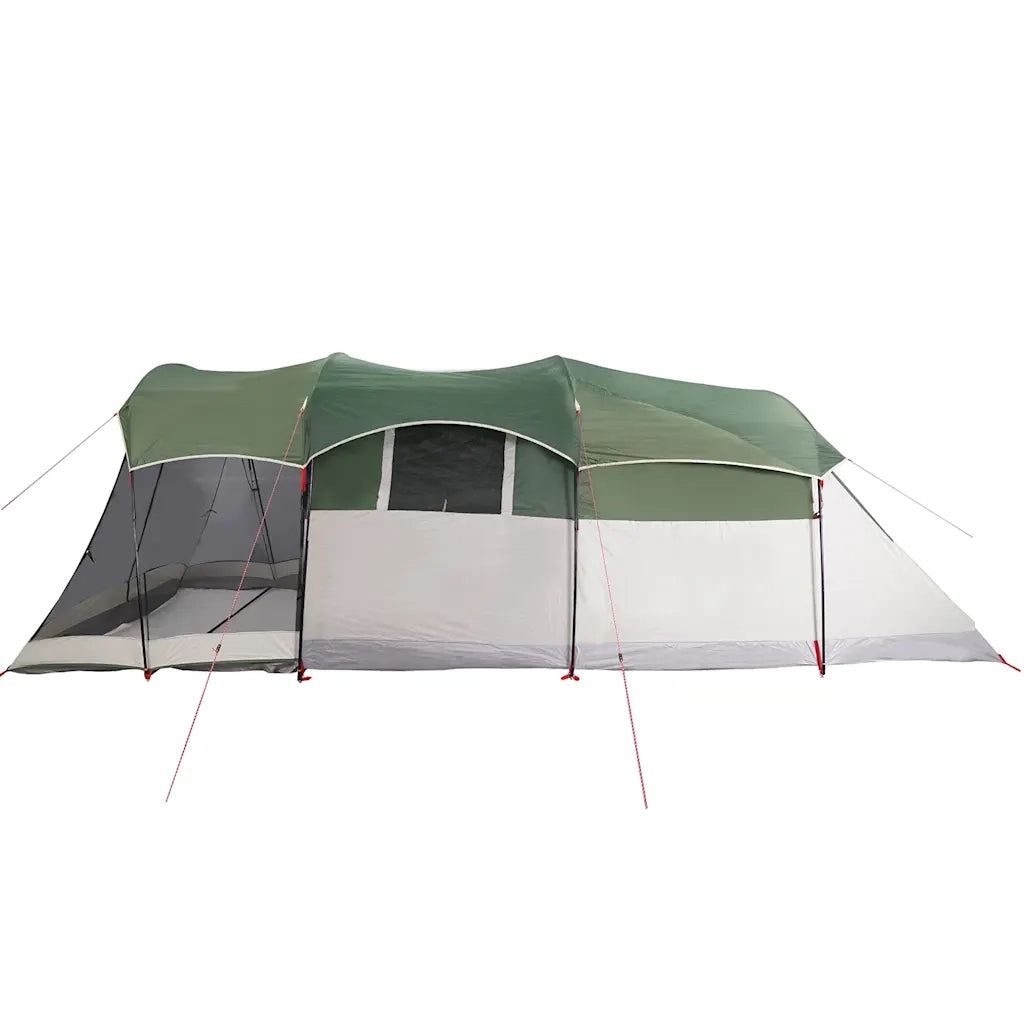 Tenda Familiare a Tunnel per 8 Persone Verde Impermeabile 94785