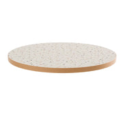 Oviala - Piano tavolo rotondo in melamina terrazzo 60 cm