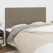 Testiera per letto Tortora 180x5x118/128 cm Tessuto
