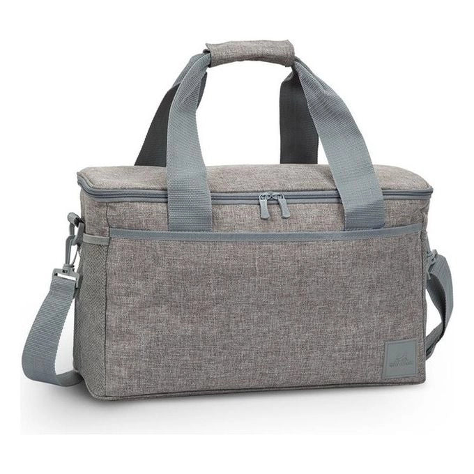 Rivacase 5726 Torngat Borsa Frigo 23 L con Tasche Estrene e Tracolla Regolabile colore Grigio
