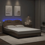 Giroletto con LED senza Materasso Cappuccino 120x200 cm