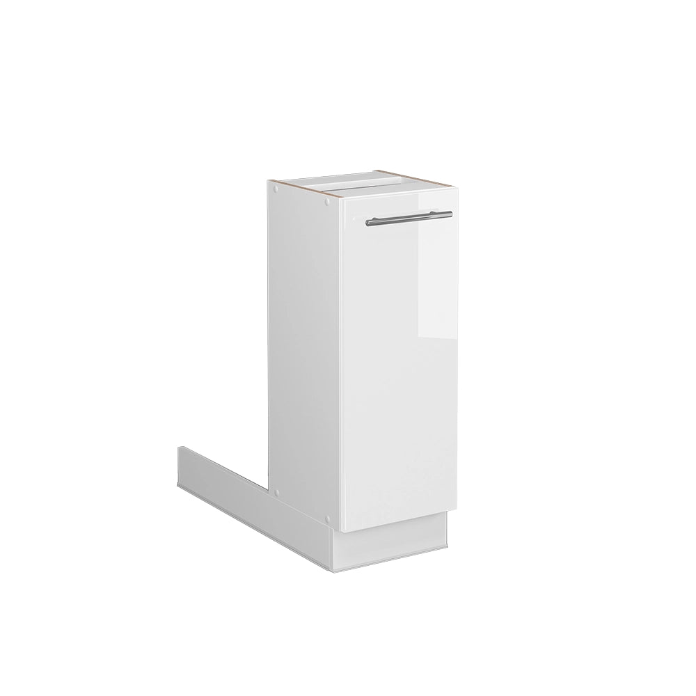 Vicco Isola cucina Bianco lucido 30 cm senza piano di lavoro