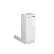 Vicco Isola cucina Bianco lucido 30 cm senza piano di lavoro