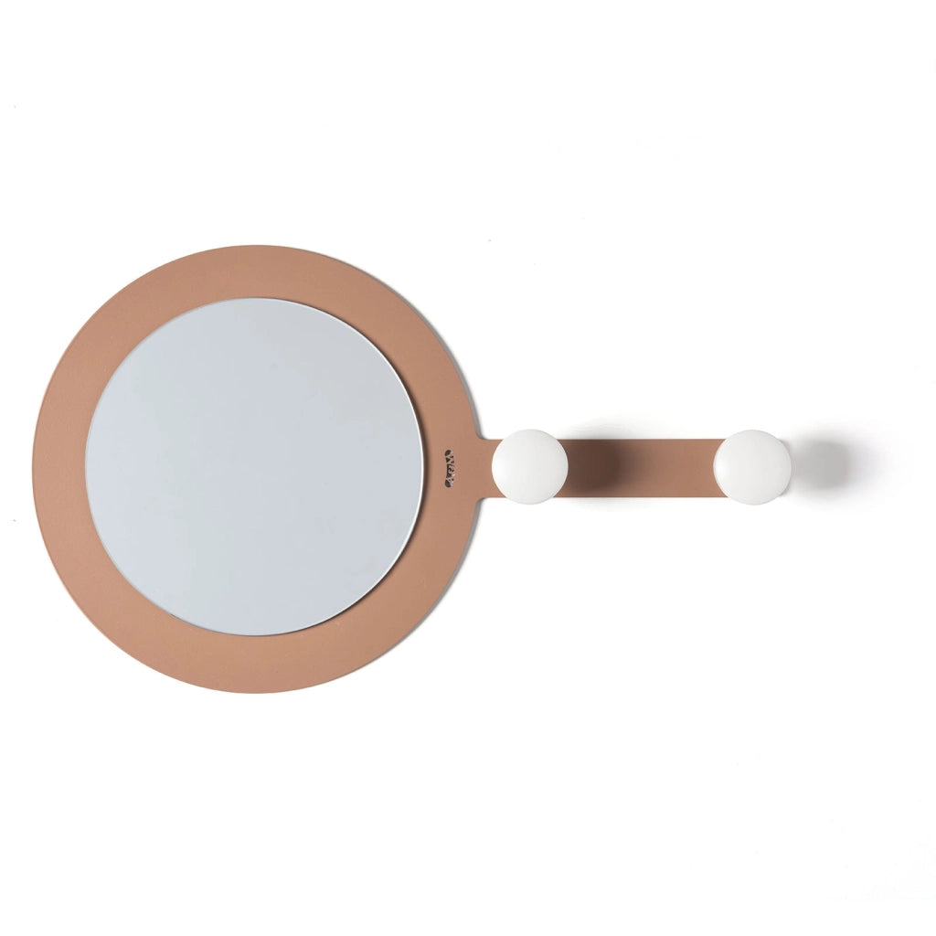 Specchio moderno da parete Riflesso & Appeso Mocha mousse