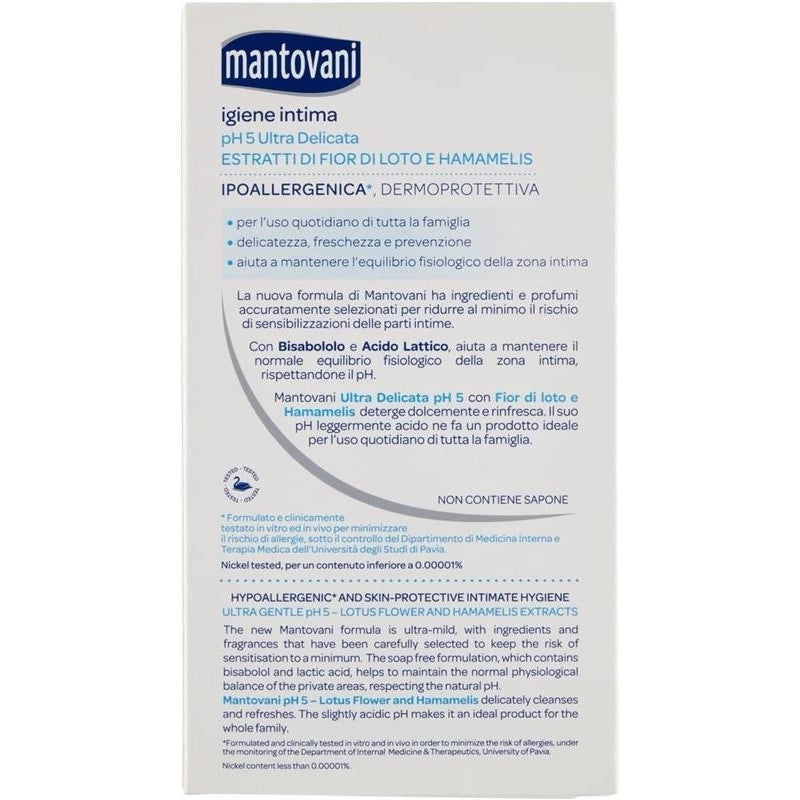 MANTOVANI DETERGENTE IGIENE INTIMA FIOR DI LOTO 250ML