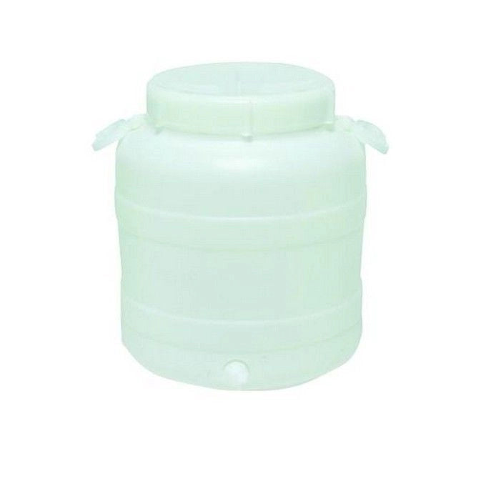 Nuova Plastica Adriatica 0727630 Fusto Bocca Larga in Polietilene Rinforzato 30 L Predisposizione Rubinetto Alimentare colore Bianco