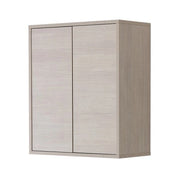Pensile bagno 60 cm sospeso linea Way rovere chiaro 2 ante apertura push