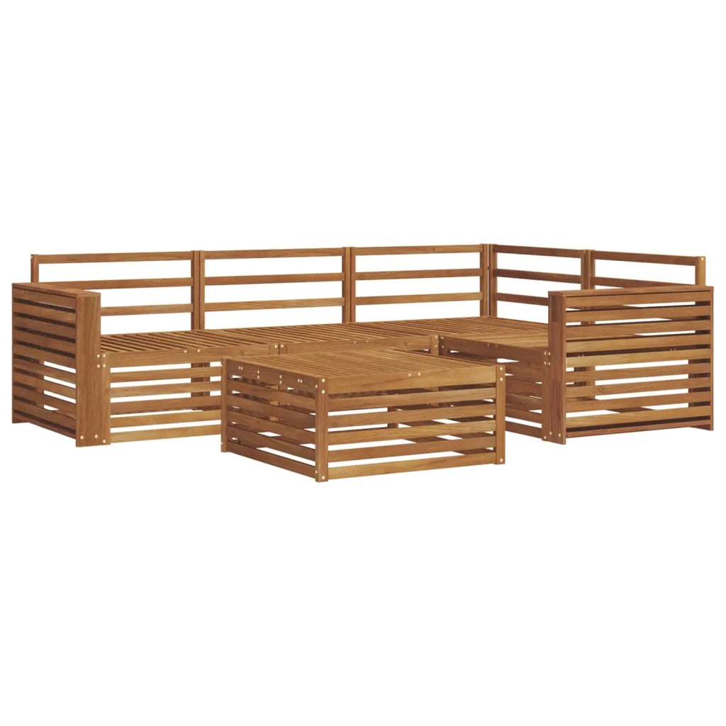 Set di divani da esterno 5 pcs Naturale