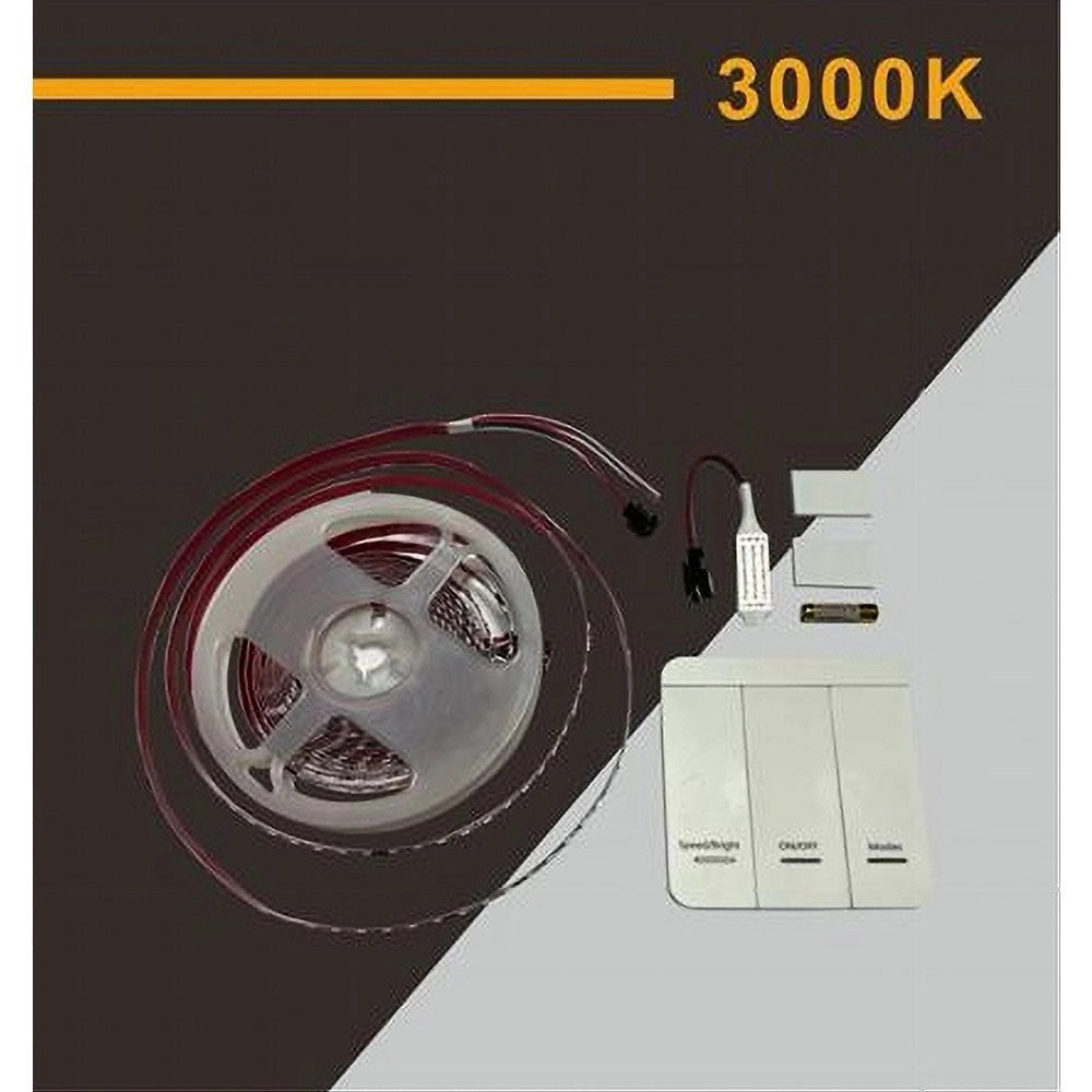 Trade Shop - Strip Striscia Led 2835 Flessibile Dc 24v 10 Giochi Luce Ip20 5 Mt W2835-24-120 -