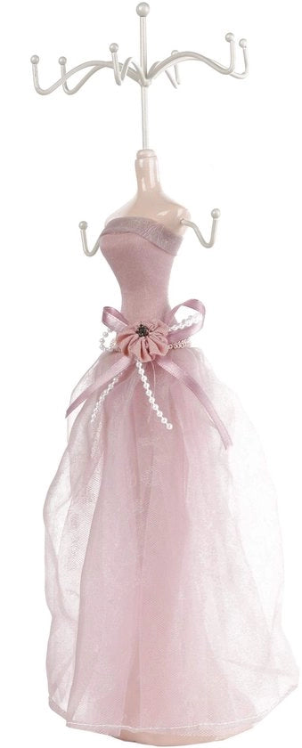 Stand per Sieraden Valentijnsdag Carnaval con Modello dei Modelli di Scarpe con Tacco Alto, Orecchini, Collana e Supporto per Anelli (Modello Grande)