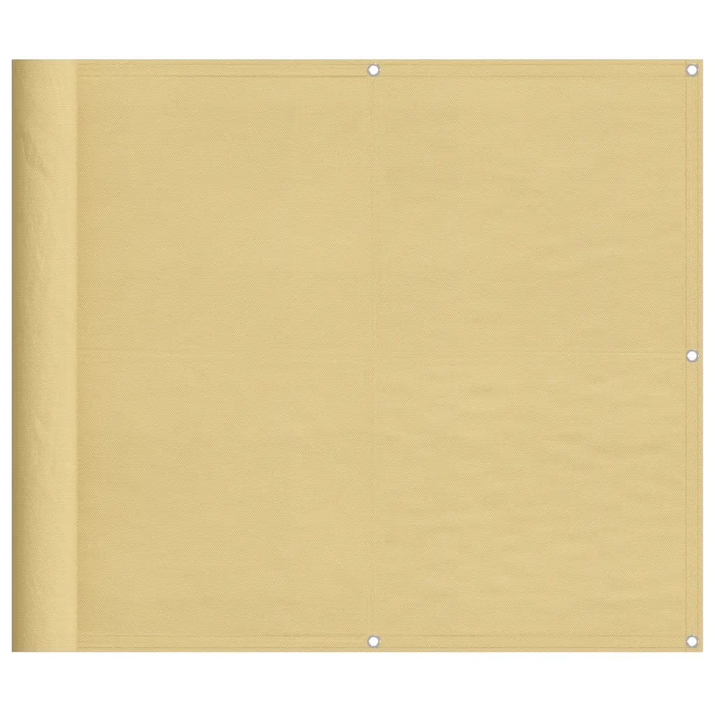 Paravento da Balcone-Pannello per balcone Sabbia 90x600 cm 100% Poliestere Oxford
