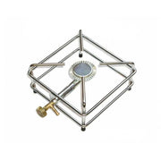 FORNELLONE FORNELLO GAS GPL BRUCIATORE ACCIAIO 2,5KW CROMATO - UNIVERSALE