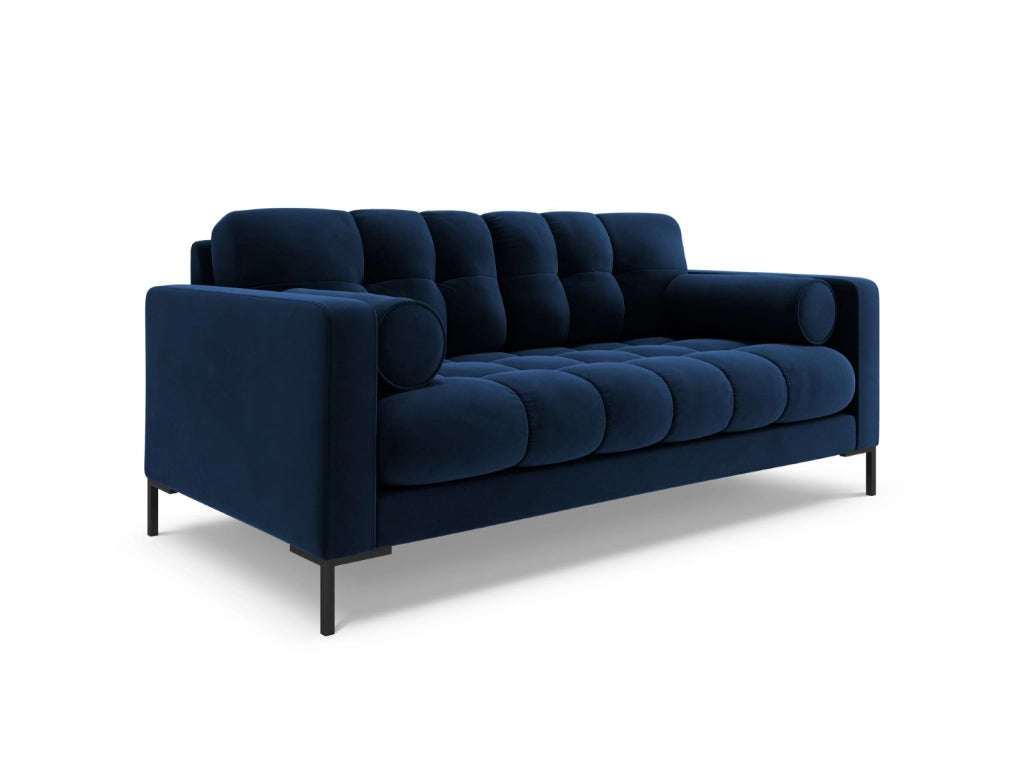 Cosmopolitan Design - Divano "Bali" 2 posti in velluto blu reale 