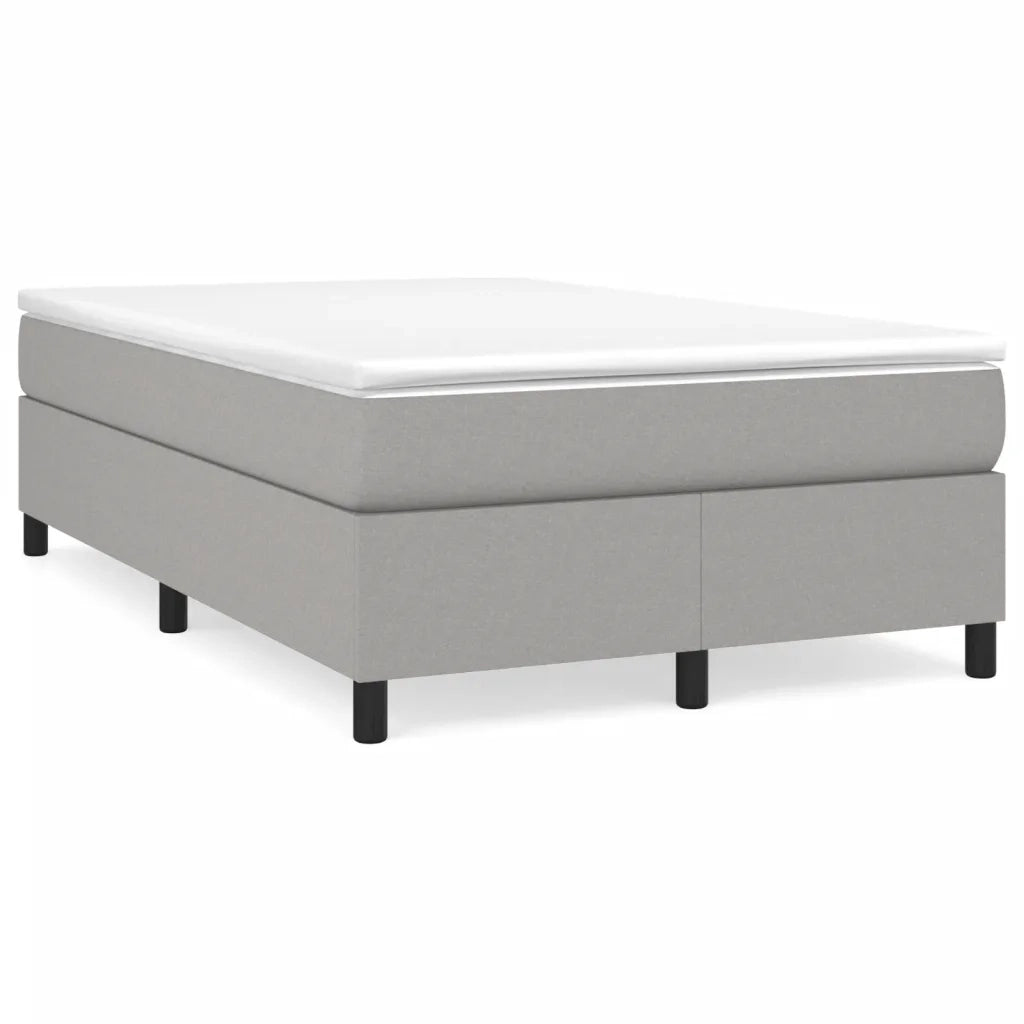 Giroletto a Molle con Materasso Grigio Chiaro 120x200cm Tessutocod mxl 125050