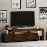 Trasacco, Mobile Porta tv un Ripiano, 192x37x53h cm Marrone Noce