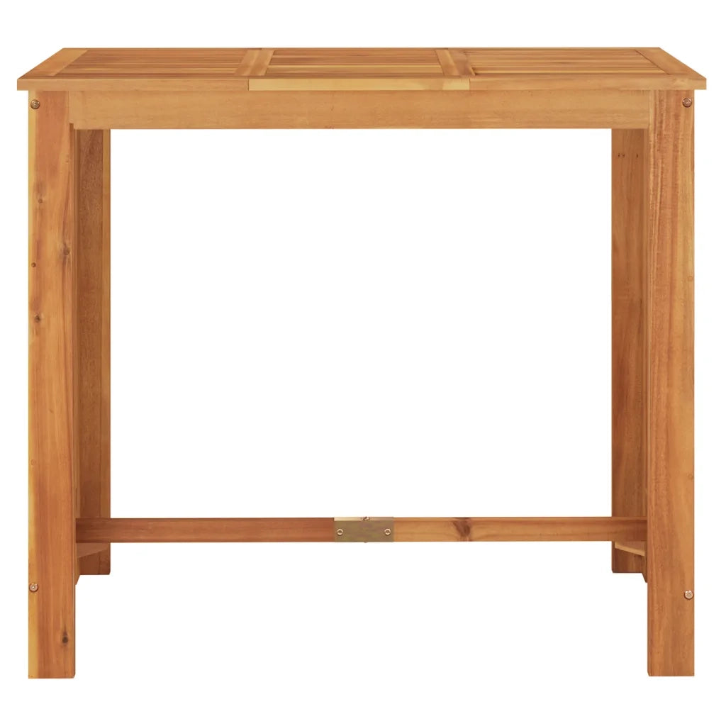 vidaXL Set Bar da Giardino 5 pz Nero in Legno Acacia e Polyrattan